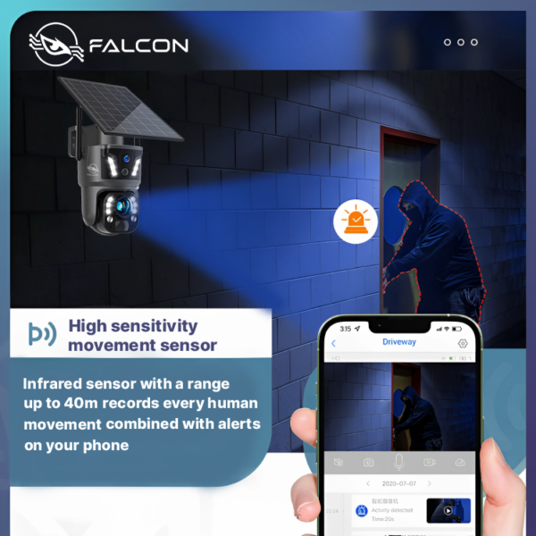 ⁦Faclon Solar Camera M5⁩ - الصورة ⁦4⁩